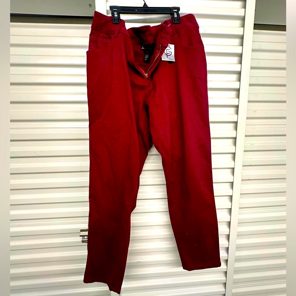Lane Bryant Cranberry colored Jeans